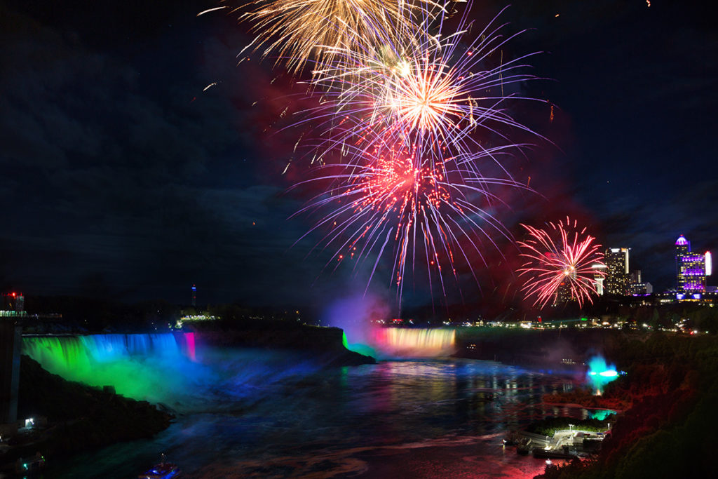 Fireworks over the Falls